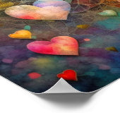 Valentijnsdag romantische aandenken poster (Hoek)