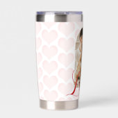 Valentijnsdag Romantische Boog Aangepaste Foto Geïsoleerde Drinkbeker (Voorkant)