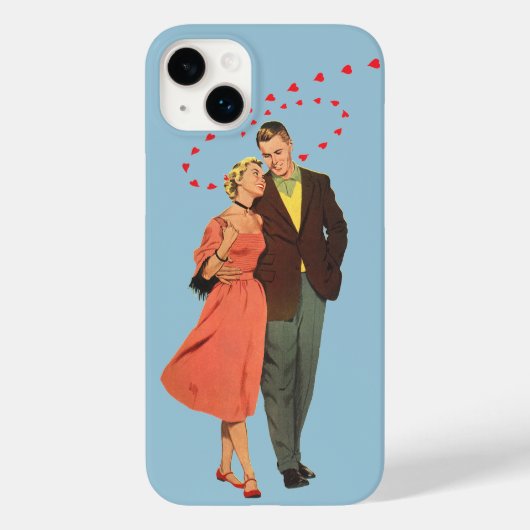  Valentijnsdag, Romantische drijvende harten Case-Mate iPhone Case (Achterkant)