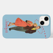  Valentijnsdag, Romantische drijvende harten Case-Mate iPhone Case (Achterkant (horizontaal))