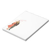 Valentijnsdag, Romantische drijvende harten Notitieblok (Linkerzijde)