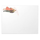 Valentijnsdag, Romantische drijvende harten Notitieblok (Voorkant)