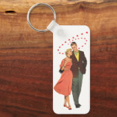  Valentijnsdag, Romantische drijvende harten Sleutelhanger (Voorkant)