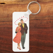  Valentijnsdag, Romantische drijvende harten Sleutelhanger (Achterkant)