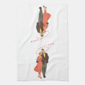  Valentijnsdag, Romantische drijvende harten Theedoek (Verticaal)