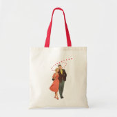 Valentijnsdag, Romantische drijvende harten Tote Bag (Voorkant)