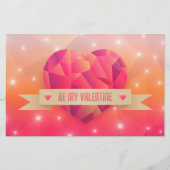 Valentijnsdag romantische liefde modern briefpapier (Voorkant)