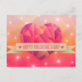 Valentijnsdag romantische liefde modern feestdagenkaart (Voorkant)