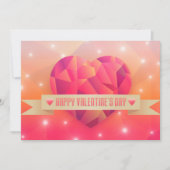 Valentijnsdag romantische liefde modern feestdagenkaart (Voorkant)