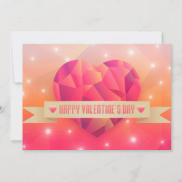 Valentijnsdag romantische liefde modern feestdagenkaart