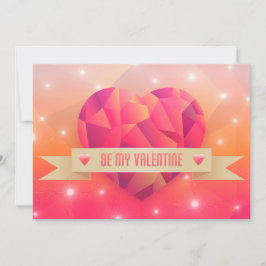 Valentijnsdag romantische liefde modern feestdagenkaart