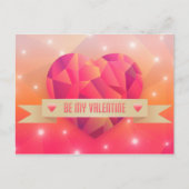 Valentijnsdag romantische liefde modern feestdagenkaart (Voorkant)