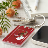 Valentijnsdag Romantische sleutel tot mijn hart Sleutelhanger (Voorkant Rechts)