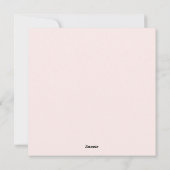 Valentijnsdag Romantische Traditionele Hart Bloeme Feestdagenkaart (Achterkant)