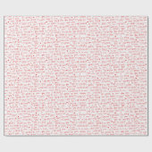 Valentijnsdag Romantische woorden Cadeaupapier (Vlak)