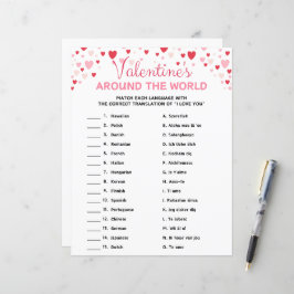 Valentijnsdag rond de wereld spel