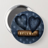 Valentijnsdag Ronde Button 4,0 Cm (Voorkant /achterkant)
