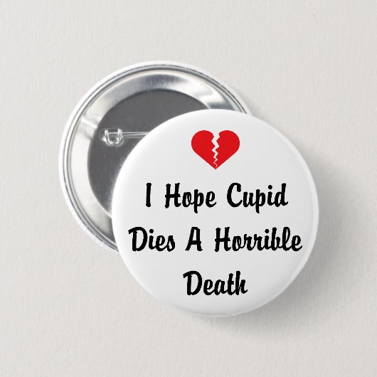 Valentijnsdag Ronde Button 5,7 Cm (Voorkant /achterkant)