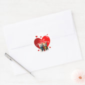 Valentijnsdag Ronde Sticker (Envelop)