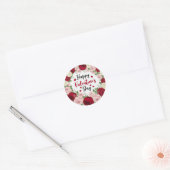 Valentijnsdag Ronde Sticker (Envelop)