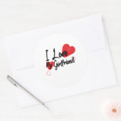 Valentijnsdag Ronde Sticker (Envelop)