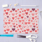 Valentijnsdag rood en roze harten tissuepapier (Craft)