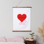 Valentijnsdag rood en roze harten, zijn mijn poste hangend wandkleed (Slaapkamer)