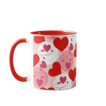 Valentijnsdag rood en roze hartritme