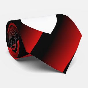 Valentijnsdag Rood en Zwart Ombre Diagonale Strepe Stropdas
