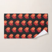 Valentijnsdag rood hart bad handdoek (Handdoek)