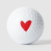 Valentijnsdag rood hart golfballen (Voorkant)