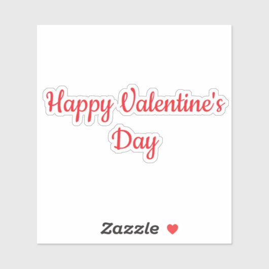 Valentijnsdag Rood Kleurrijk Schattig Romantisch 2 Sticker (Vel)