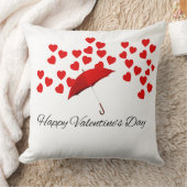 Valentijnsdag Rood Parasol & Hart Romantisch Cadea Kussen (Deken)