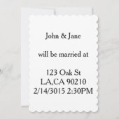 Valentijnsdag rood roze harten bruiloft uitnodigin kaart (Achterkant)