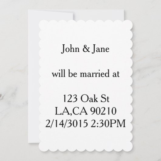 Valentijnsdag rood roze harten bruiloft uitnodigin kaart (Achterkant)