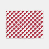 Valentijnsdag Rood Roze Harten Liefde Fleece Deken (Voorkant (Horizontaal))