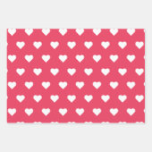 Valentijnsdag Rood roze hartpatroon Inpakpapier Vel (Voorkant 3)