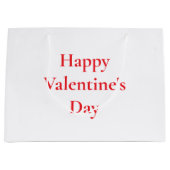 Valentijnsdag Rood Schattige Kleurrijk Romantisch Groot Cadeauzakje (Voorkant)