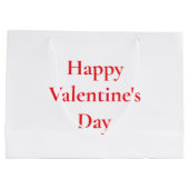 Valentijnsdag Rood Schattige Kleurrijk Romantisch Groot Cadeauzakje (Achterkant)