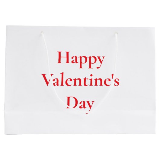 Valentijnsdag Rood Schattige Kleurrijk Romantisch  Groot Cadeauzakje (Achterkant)