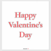 Valentijnsdag Rood Schattige Kleurrijk Romantisch  Sticker (Vel)