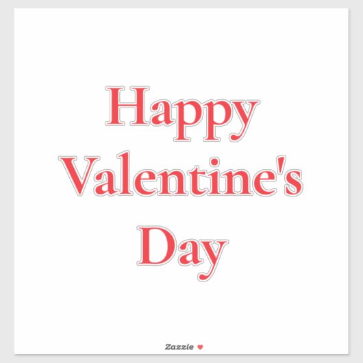 Valentijnsdag Rood Schattige Kleurrijk Romantisch Sticker (Vel)