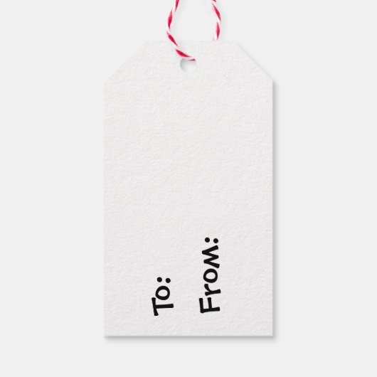 Valentijnsdag (rood) Scottie Dog (zwart) Cadeaulabel (Achterkant)