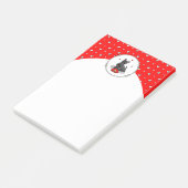 Valentijnsdag (rood) Scottie Dog (zwart) Post-it® Notes (Schuin)