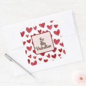 Valentijnsdag Rood Sticker Wees Mijn Valentijn (Envelop)