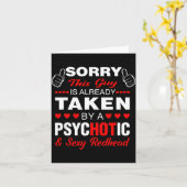 Valentijnsdag roodharige Sorry deze gozer is bezet Kaart (Gele Bloem)