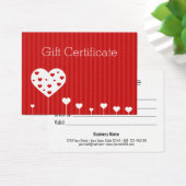 Valentijnsdag roodrode witte Kaart (Bureau)