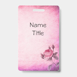 Valentijnsdag Roos Badge