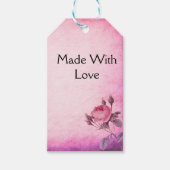 Valentijnsdag Roos Cadeaulabel (Voorkant)