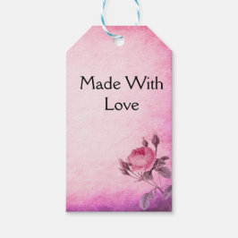 Valentijnsdag Roos Cadeaulabel